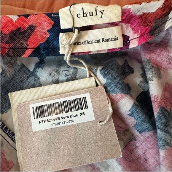 NWT Chufy brand "Alin" one shoulder floral ruffle top - Picture 8 of 8